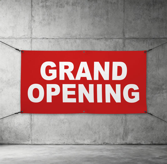 Grand Opening Banner | Custom Business Promotion Outdoor Banner