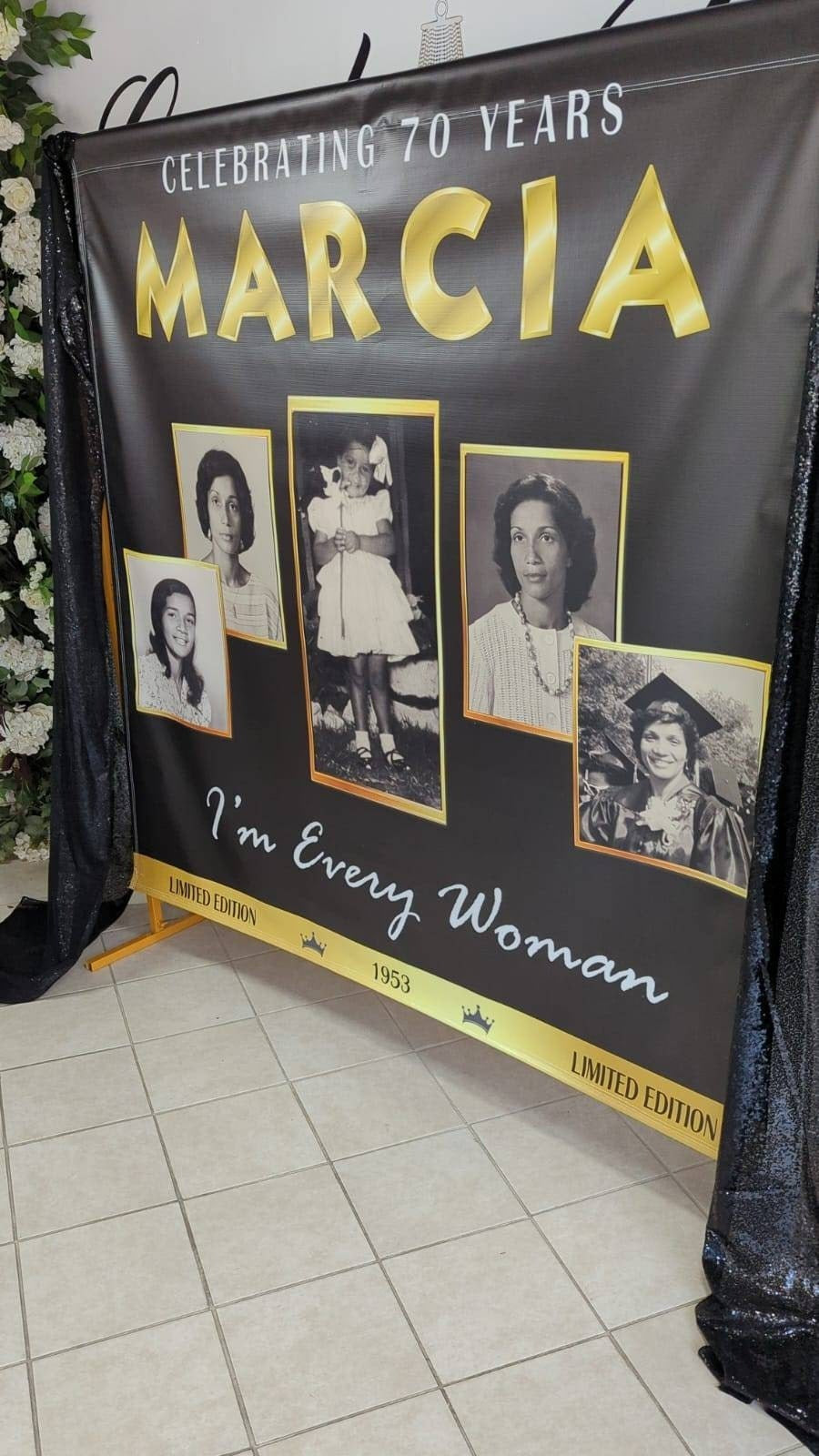 Personalized Custom Backdrop Banner | Printed Backdrop | Event | Wedding | Sweet 16 Party | Birthday | Picture Backdrop | Free Design