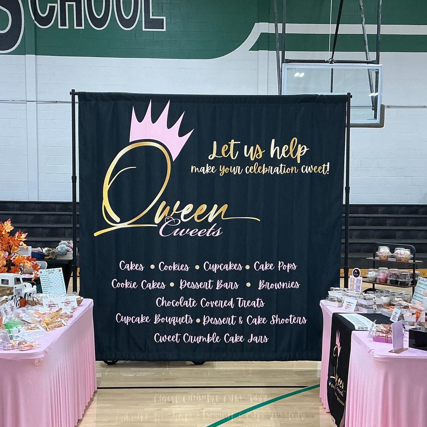 Custom Backdrop Banner with Stand: Personalized Event Photo Booth