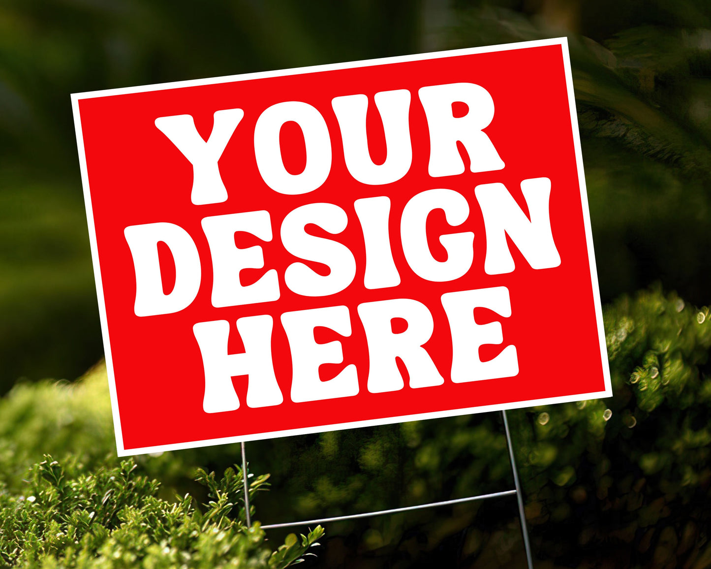Custom Yard Signs 10-Pack: Full Color, Weatherproof, Free Design