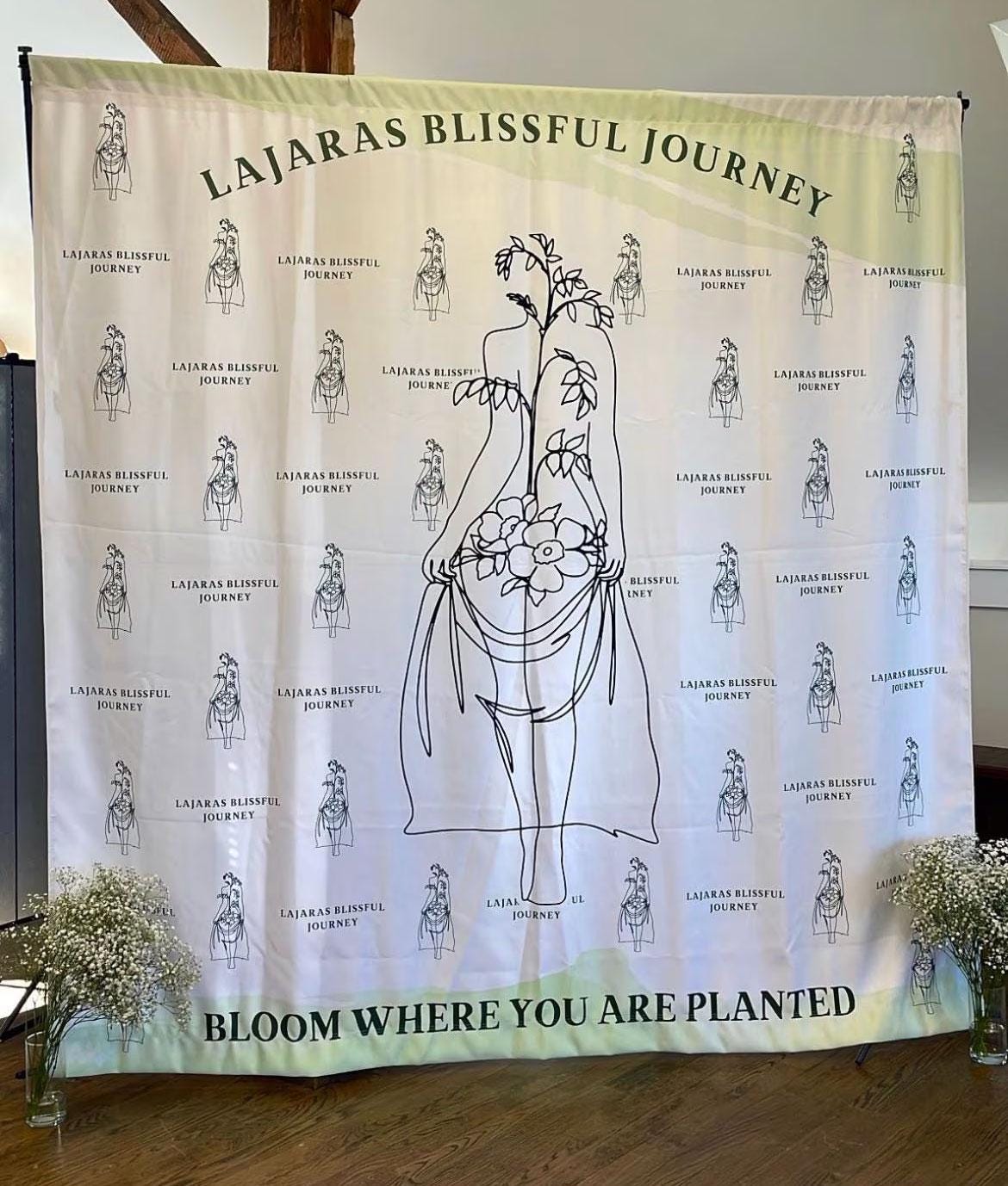 Custom Backdrop Banner with Stand: Personalized Event Photo Booth