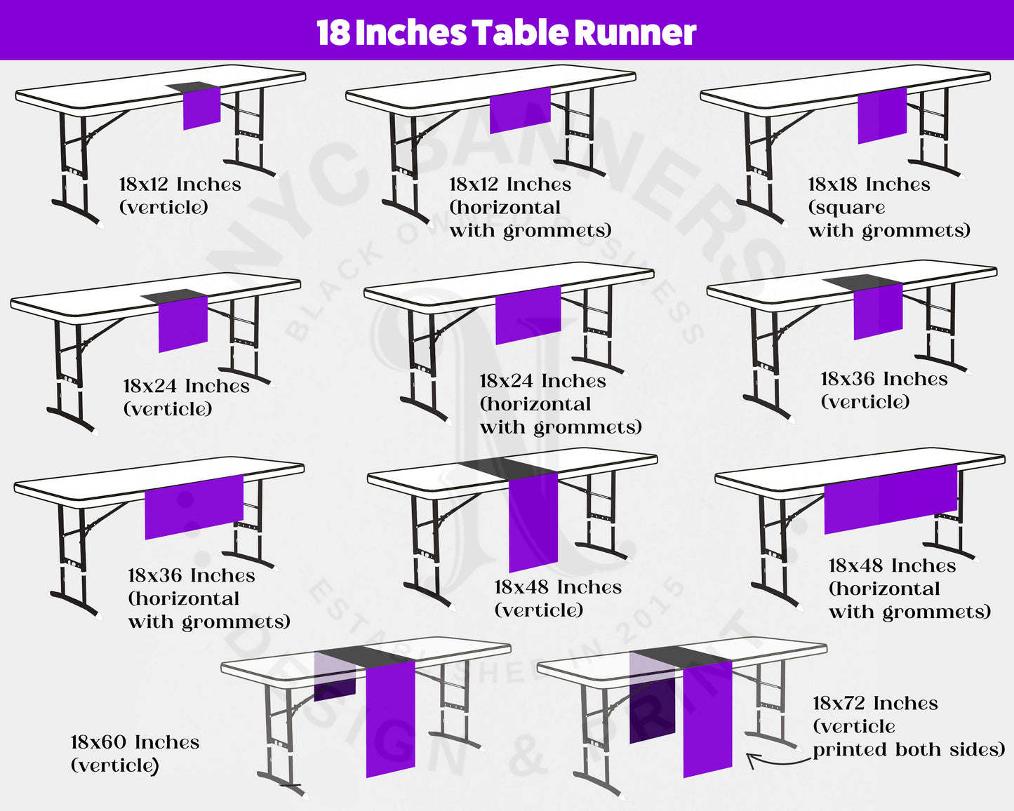 Custom Table Runner for Your Events