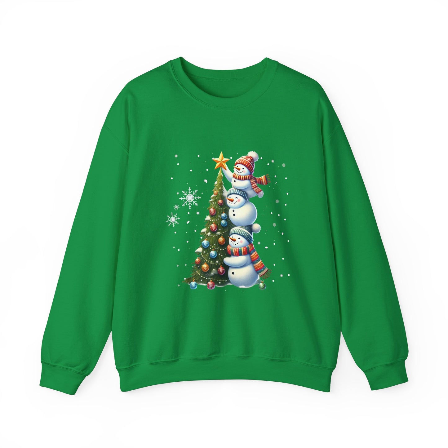 Christmas Snowman Crewneck Sweatshirt, Cute Funny Holiday Winter Jumper, Xmas Gift for Him Her, Cozy Unisex Top, Festive Pullover, Warm