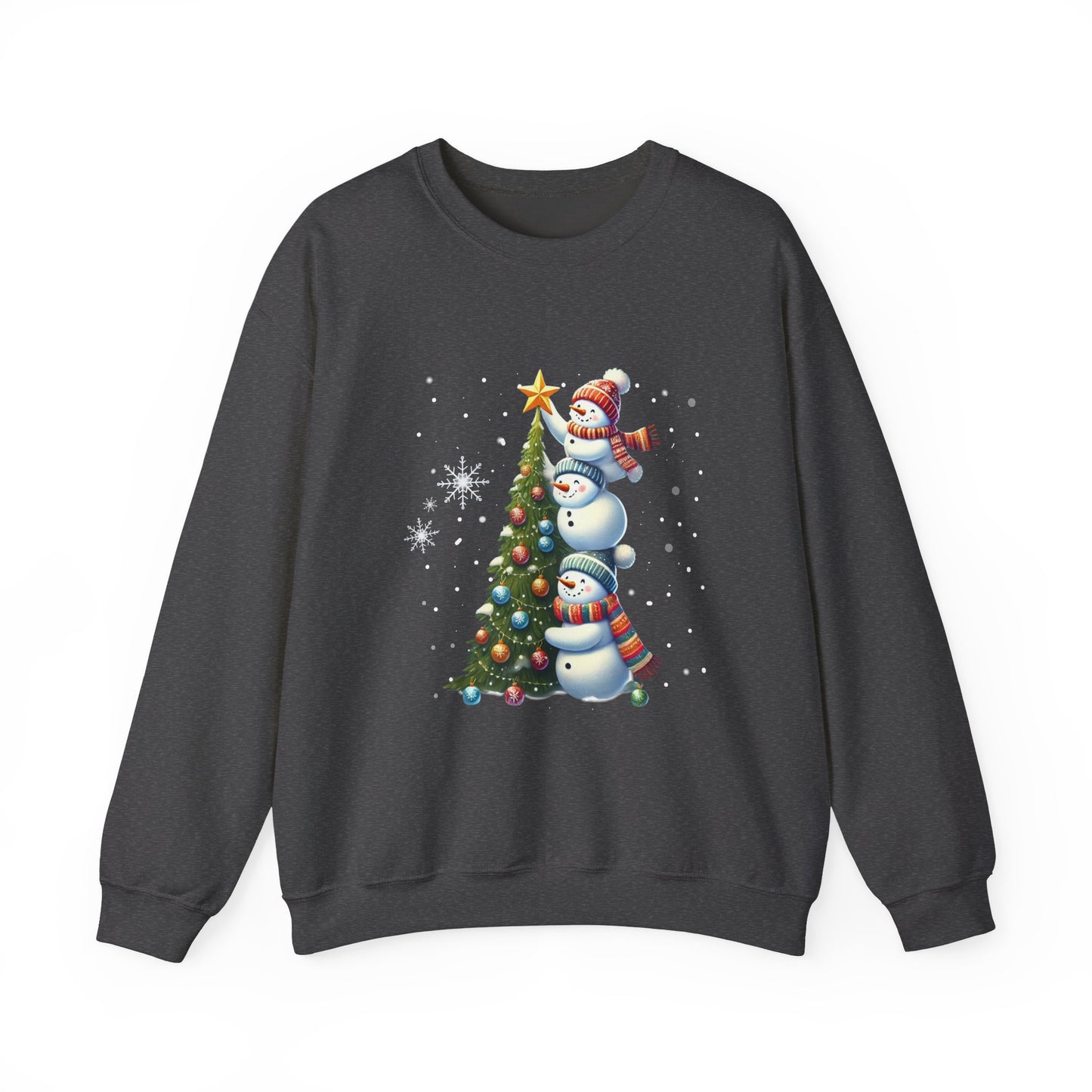 Christmas Snowman Crewneck Sweatshirt, Cute Funny Holiday Winter Jumper, Xmas Gift for Him Her, Cozy Unisex Top, Festive Pullover, Warm