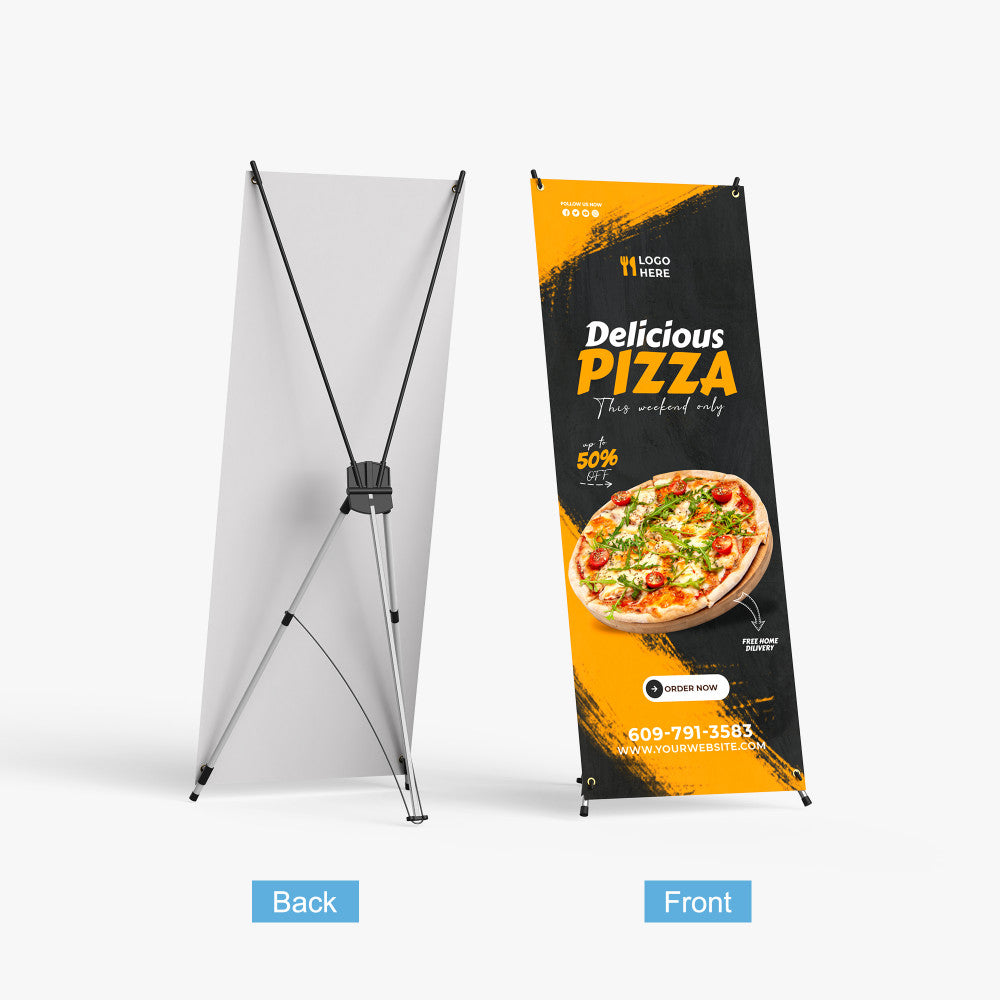 Custom X-Stand Banner: 13oz Matte Vinyl, Trade Show Display