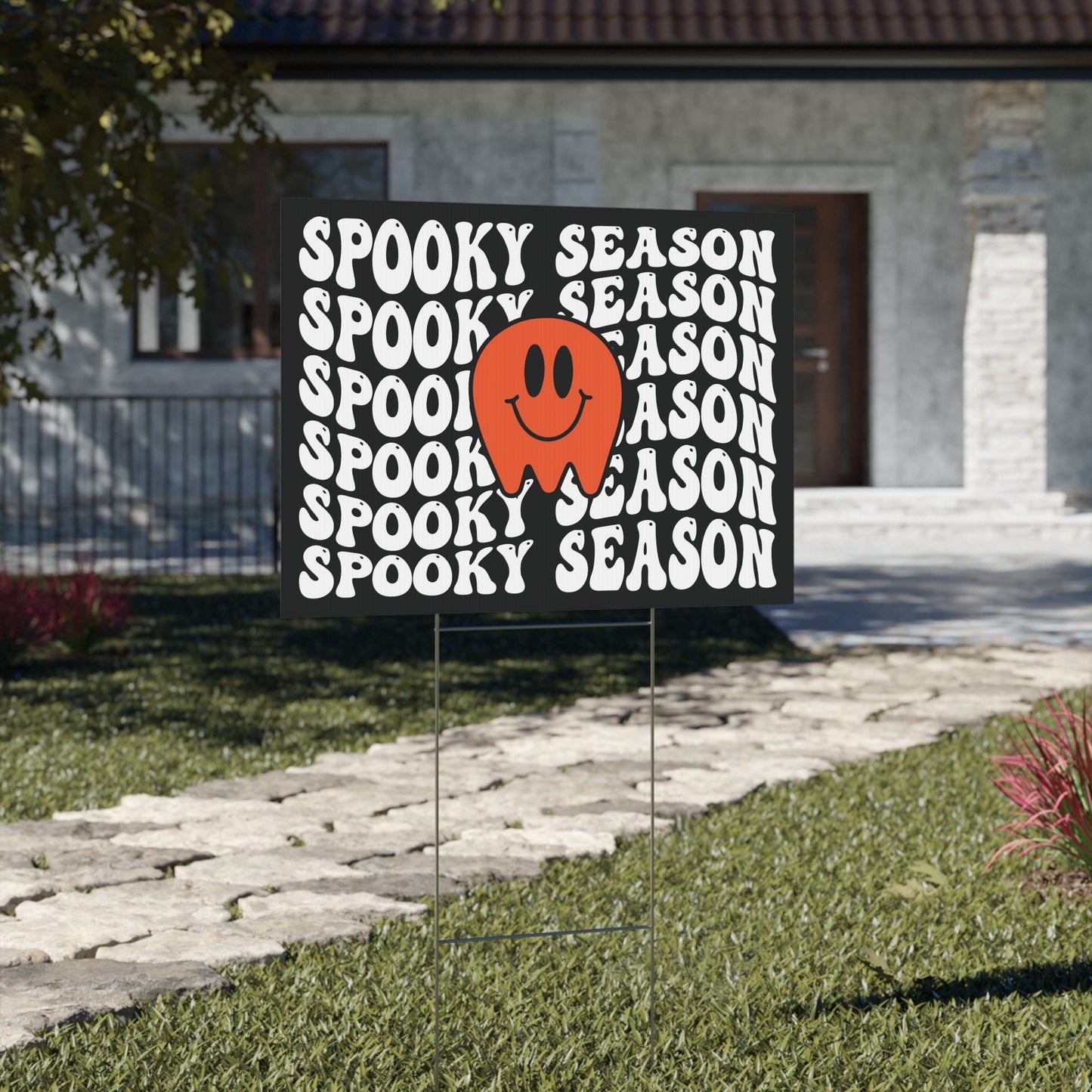 Spooky Season Halloween Yard Sign - Fun and Festive Outdoor Halloween Decoration