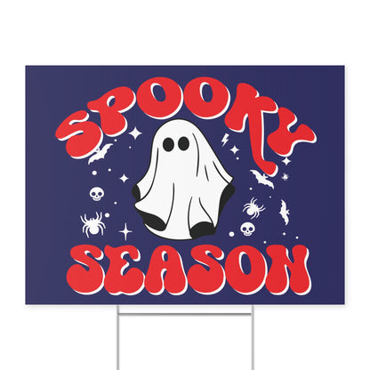 Spooky Season Yard Sign | Halloween Ghost Decoration