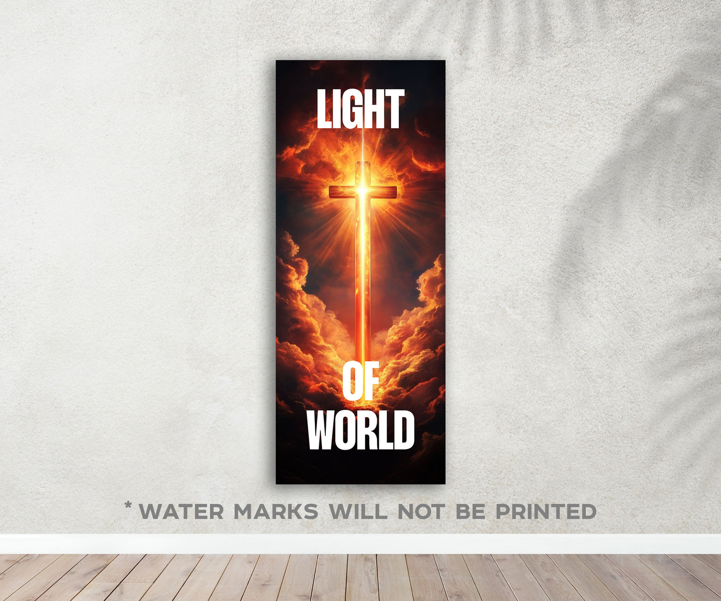 Christ Our Guide Church Banner Set - Prince of Peace, Bread of Life, Light of World, Good Shepherd - 24x60" Religious Decor - Ready to Ship