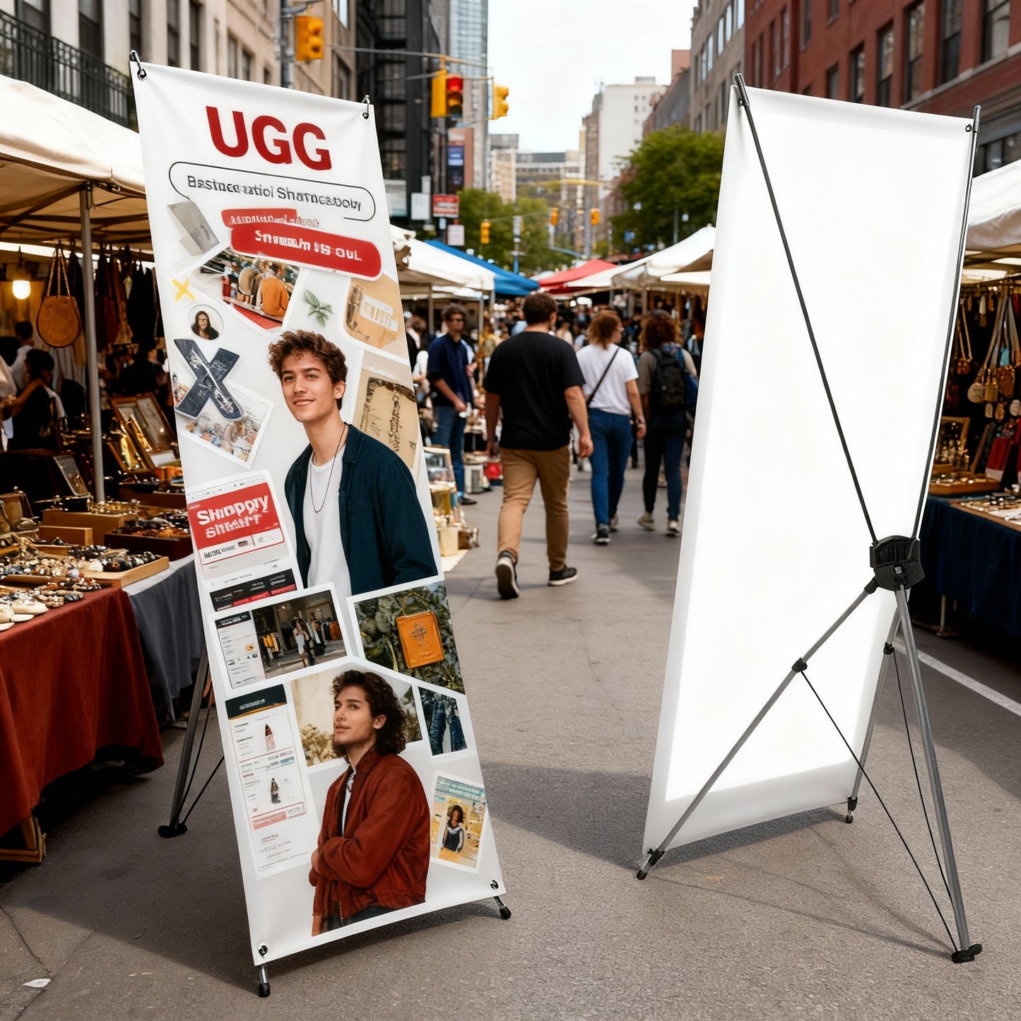 Custom X-Stand Banner: 13oz Matte Vinyl, Trade Show Display