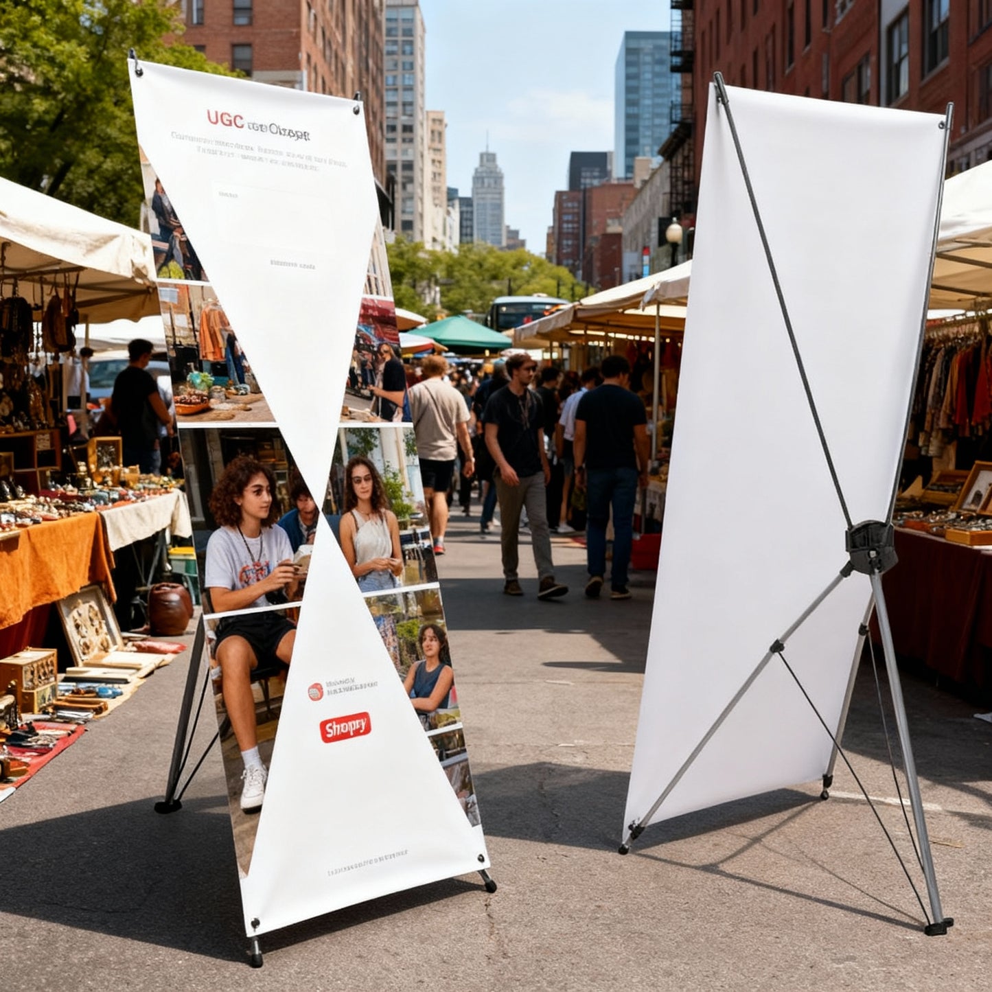 Custom X-Stand Banner: 13oz Matte Vinyl, Trade Show Display