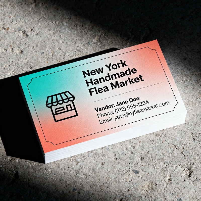 Custom 16pt Business Cards |  Free Design | Full Color Print Single or Both Sides | Gloss or Mate Finish