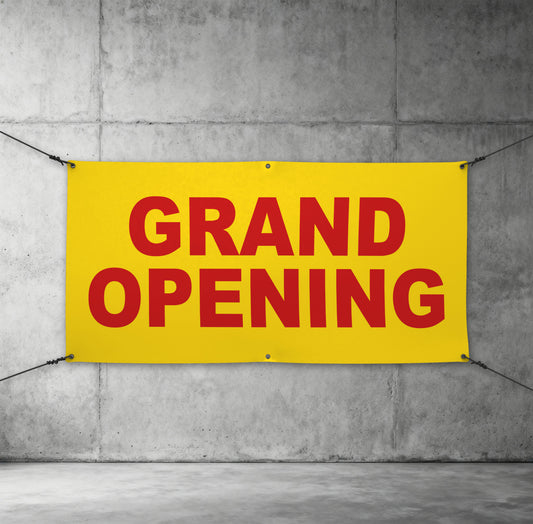 Grand Opening Banner | Custom Business Promotion Outdoor Banner