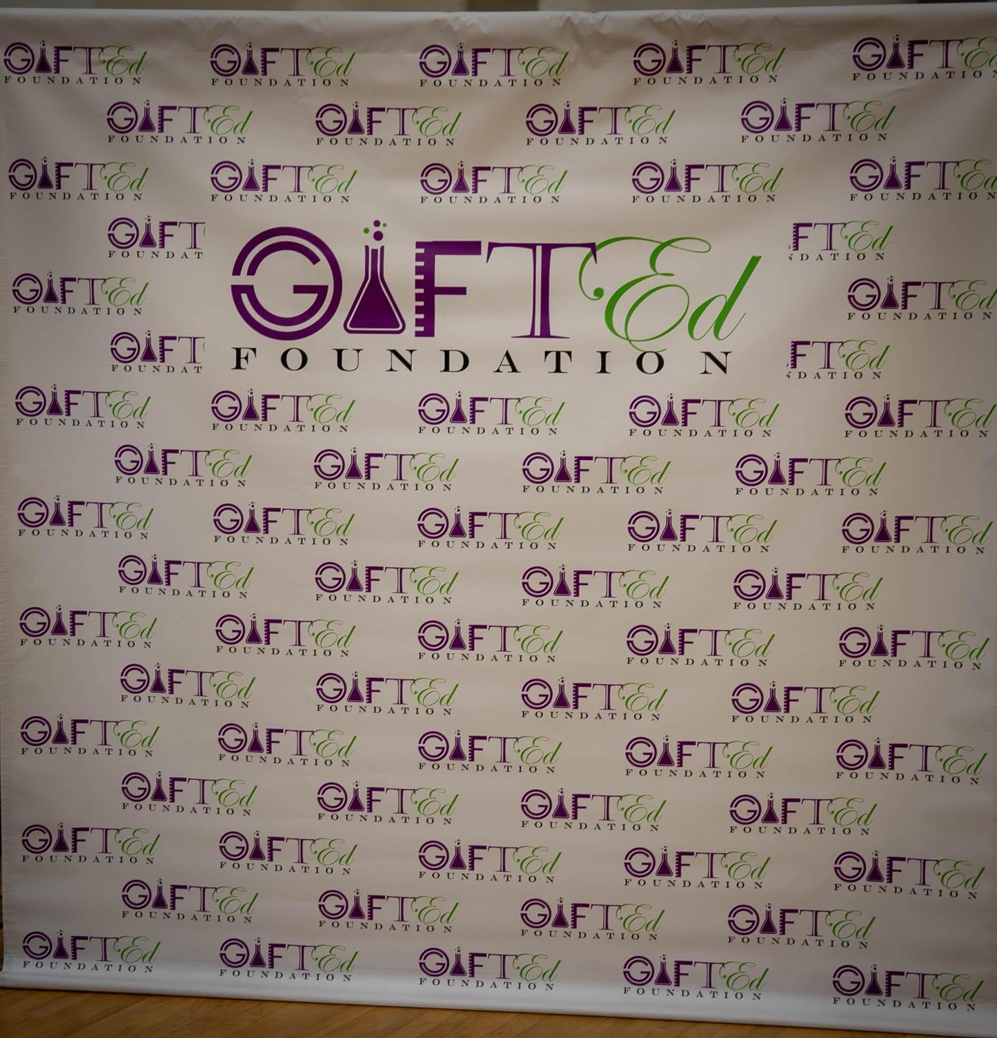 Step and Repeat Backdrop Banner | Printed Custom Design for, Event, Wedding, Party,  Birthday | Made in USA