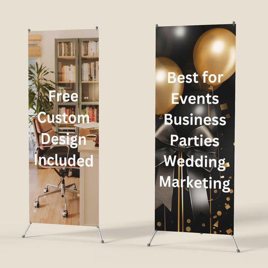 Custom X-Stand Banner: 13oz Matte Vinyl, Trade Show Display