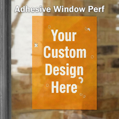 Custom Perforated Window Vinyl | One-Way Vision Window Perf Graphic