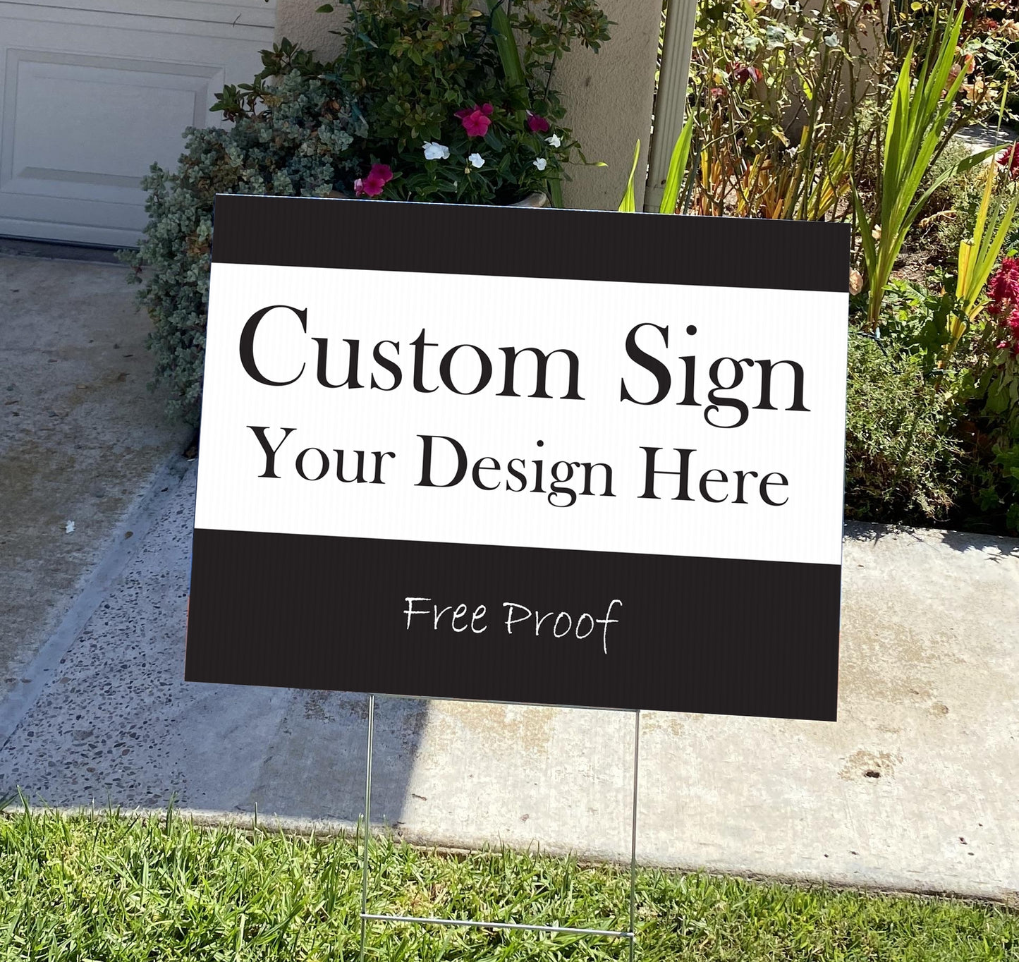 Wholesale Custom Yard Signs - Size 24x18 - MOQ 10 Signs